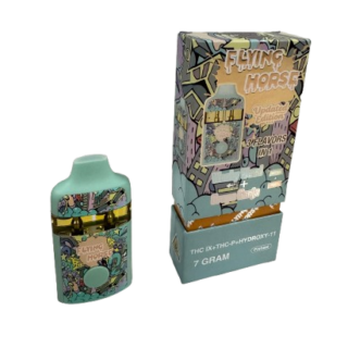 Flying Horse Stoner Blend Disposable 7g THCA THCP Hydroxy 11 Wonky Weed Grape Ganja