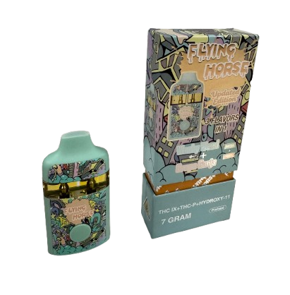 Flying Horse Stoner Blend Disposable 7g THCA THCP Hydroxy 11 Wonky Weed Grape Ganja