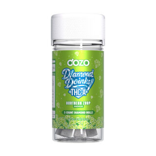 Dozo THCA Diamond Doinks 5ct Northern Zurp Indica diamond infused pre-roll jar 8.75g total