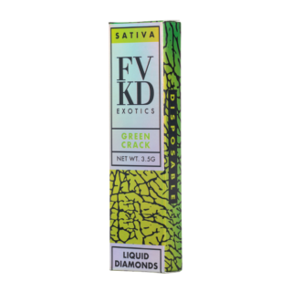 FVKD Exotics Liquid Diamonds Disposable 3.5G Green Crack Sativa