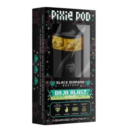 Pixie Pod Black Diamond Edition disposable vape 4ml Baja Blast hybrid