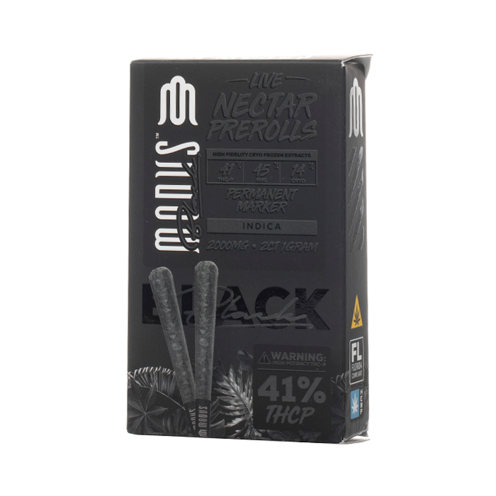 Modus Black Live Nectar Pre Rolls 2G Permanent Marker indica