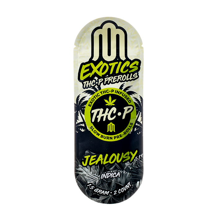 Modus Exotics Diamond Infused THC-P Pre Rolls 3G Jealousy indica