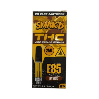 Smak’d THC Vape Cartridge 2G E85 Hybrid hemp-derived cannabinoids vape cart