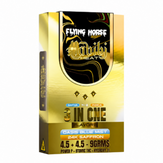 Flying Horse Habibi Heat 3-in-1 Disposable Vape Oasis Blue Mist- 24K Saffron 9G
