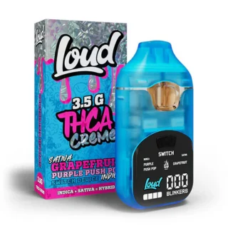 loud-thca-creme-3.5g-disposable-grapefruit-purple-push-pop