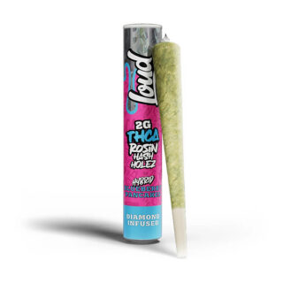 Loud THCA Rosin Hash Holez 2G Blueberry Pancakes diamond infused pre-roll