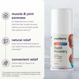 Medterra Rapid Recovery CBD Heating + Cooling Roll-On 1200mg