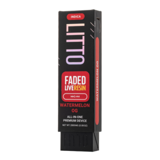 LITTO Faded Blend Live Resin Disposable 2G Watermelon OG Indica