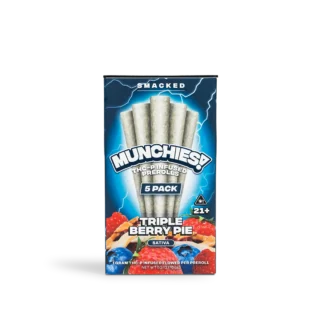 Delta Munchies – THC-P Infused Prerolls-triple-berry-pie-5pack