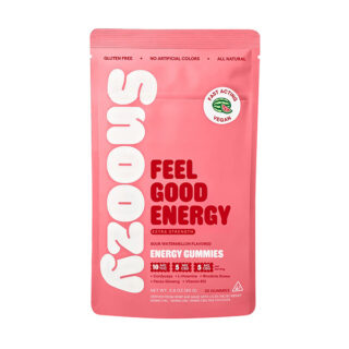 Snoozy Feel Good Energy Sour Watermelon Gummies Extra Strength