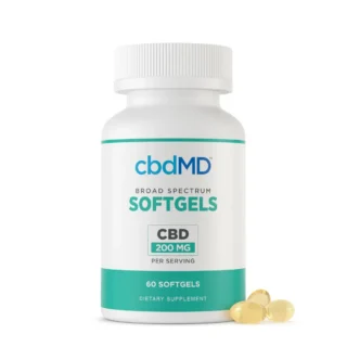 cbdMD Broad Spectrum CBD Softgels  30CT-60CT