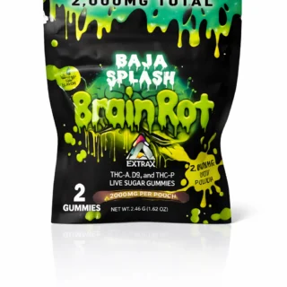 Delta Extrax Brain Rot Live Sugar Gummies THC-A + Delta 9 + THCP 2000MG 2CT