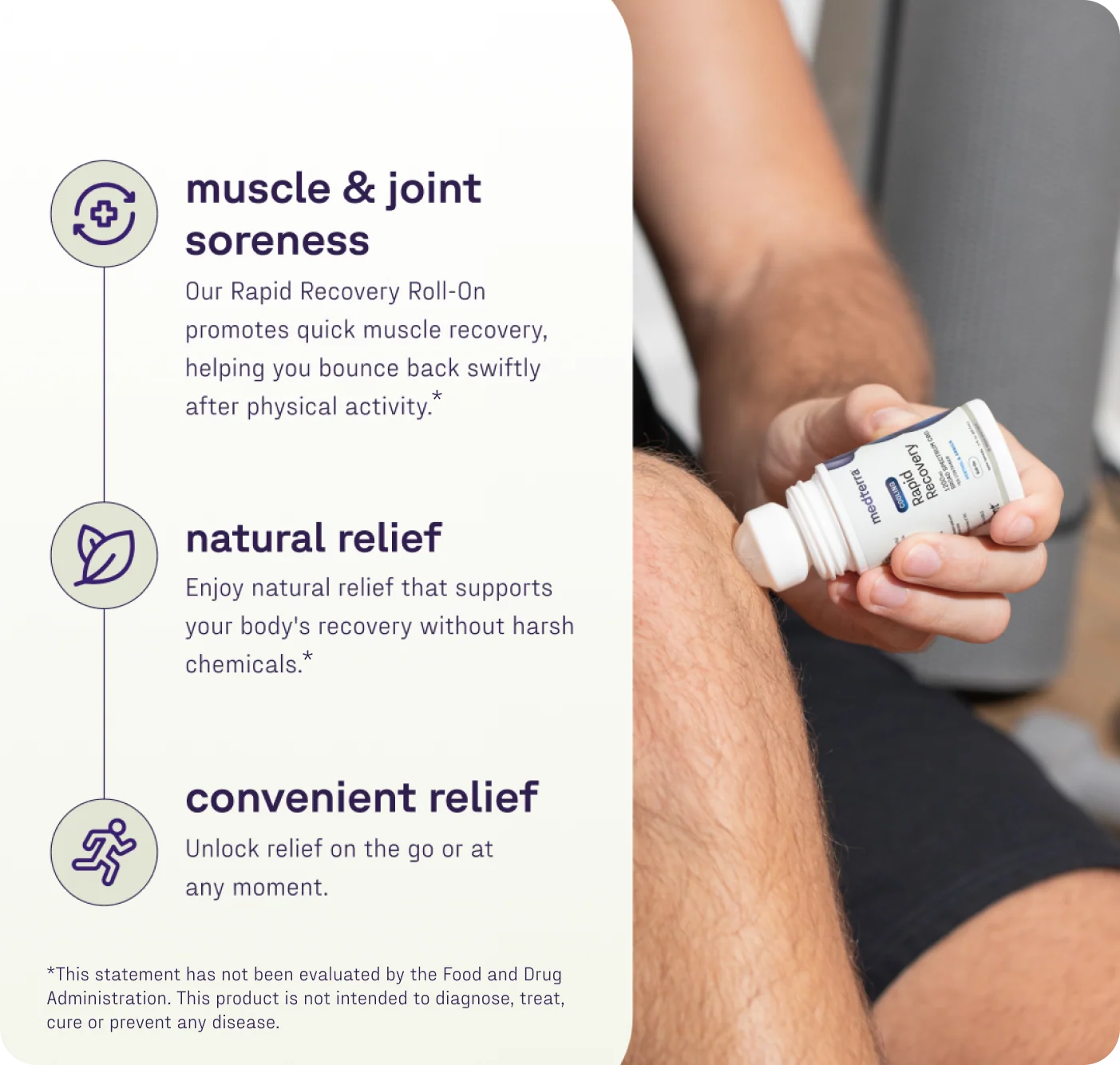 Medterra Rapid Recovery Broad Spectrum CBD Cooling Roll-On 1200mg - Image 2
