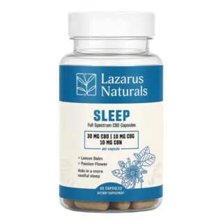 Full Spectrum CBD Capsules for Sleep with CBN + CBG  – Lazarus Naturals (OLD FORMULA)