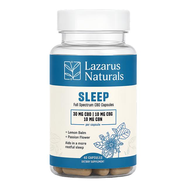 Full Spectrum CBD Capsules for Sleep with CBN + CBG – Lazarus Naturals (OLD FORMULA)