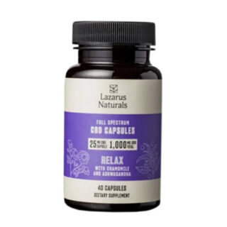 Full Spectrum CBD Capsules - Relaxation Blend - Lazarus Naturals