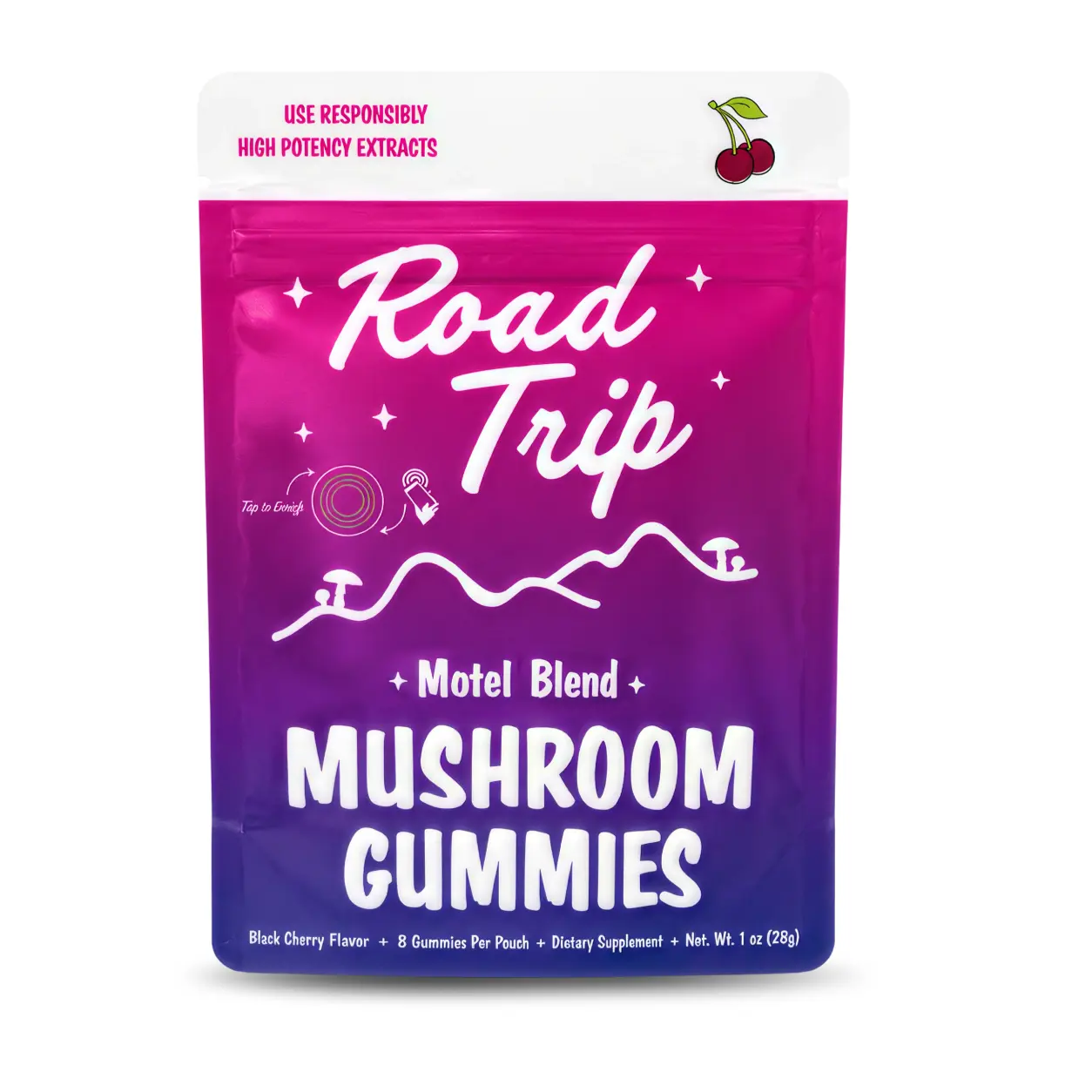 Road Trip Motel Blend Mushroom Gummies – 8 Count