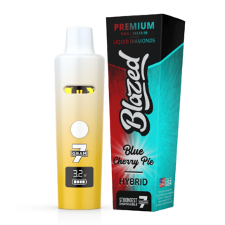 Blazed Premium Liquid Diamonds Disposable Vape  THCA + Delta 9P -7 Grams  Multiple Strains