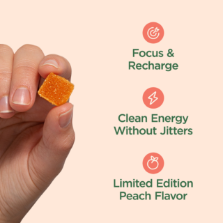 CBDistillery  Peach Power Full Spectrum CBDV + CBD Gummies  Peach  – 30 Count