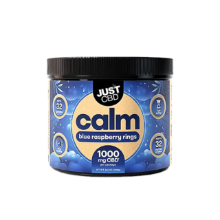 JustCBD  CBD Calm Blue Raspberry Rings Gummies 1000mg