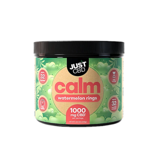 JustCBD Calm Watermelon Rings CBD Gummies 1000mg