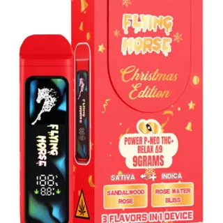 Flying Horse Christmas Edition Disposable Vape Power P + Neo THC + Relax Δ9 - 3 Flavors in 1 - 9G