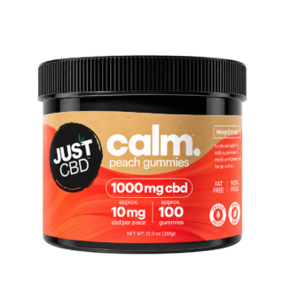 JustCBD Calm CBD Gummies Peach 250mg-1000mg