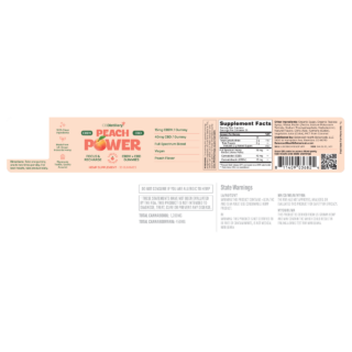 CBDistillery Peach Power CBDV + CBD Gummies – 30 Gummies