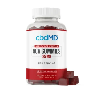 cbdMD Broad Spectrum CBD ACV Gummies  Apple Cider Vinegar  – 60 Gummies