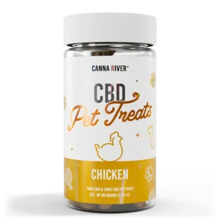 Canna River  Broad Spectrum Pet Treats  CBD + CBG  Multiple Flavors Available 30 CT