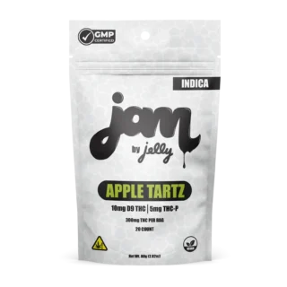 Jelly JAM Gummies  D9 THC + THC-P  300mg – 20 Count – Multiple Flavors