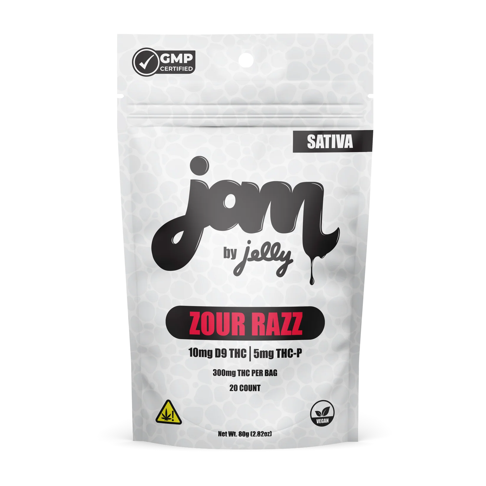 Jelly JAM Gummies D9 THC + THC-P 300mg – 20 Count – Multiple Flavors