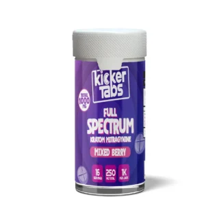 Kicker Tabs Full Spectrum Kratom Tablets  Multiple Flavors - 250MG