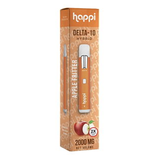 Happi Delta 10 Delta 8 THC Disposable Vape Apple Fritter 2ML